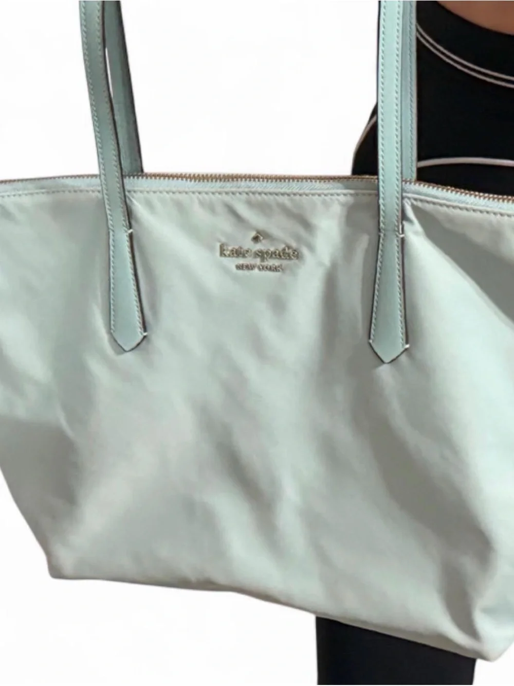 kate spade Mint Green Nylon Tote Bag